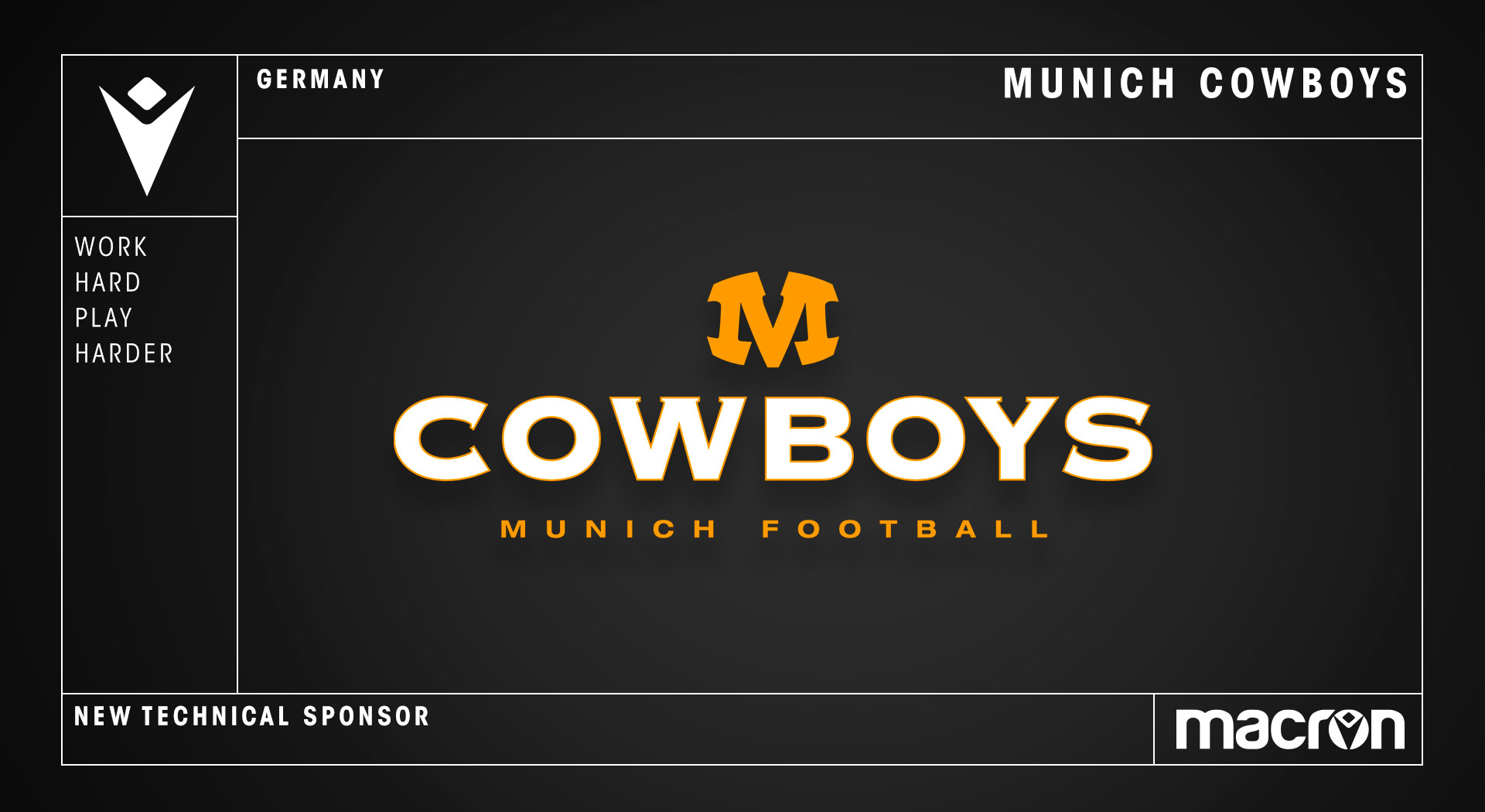 MACRON SCORES A TOUCHDOWN WITH THE MUNICH COWBOYS